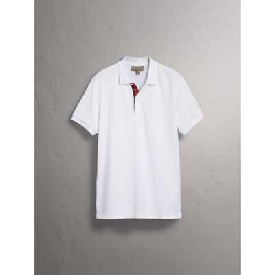 burberry white polo