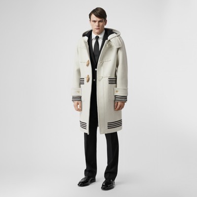 burberry white wool coat