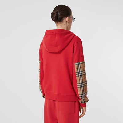 red check hoodie