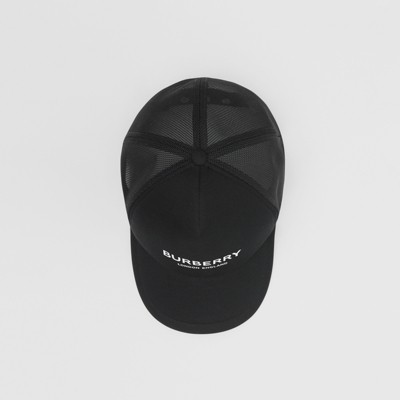 black baseball cap