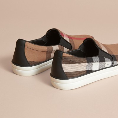 Leather Slip-on Sneakers in Classic 