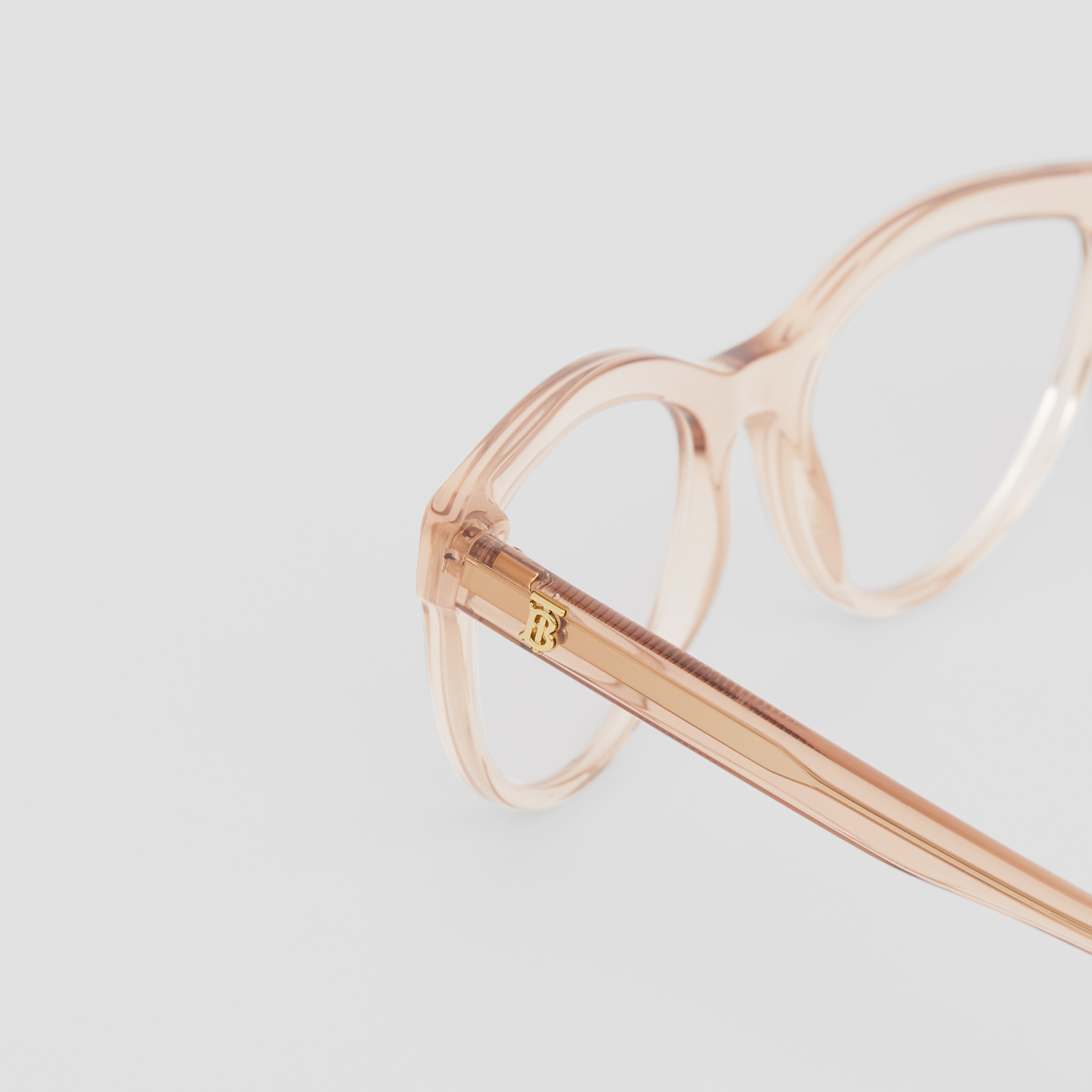  Monogram  Motif  Cat  eye  Optical Frames in Transparent Peach 