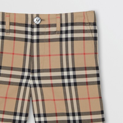 burberry vintage check shorts