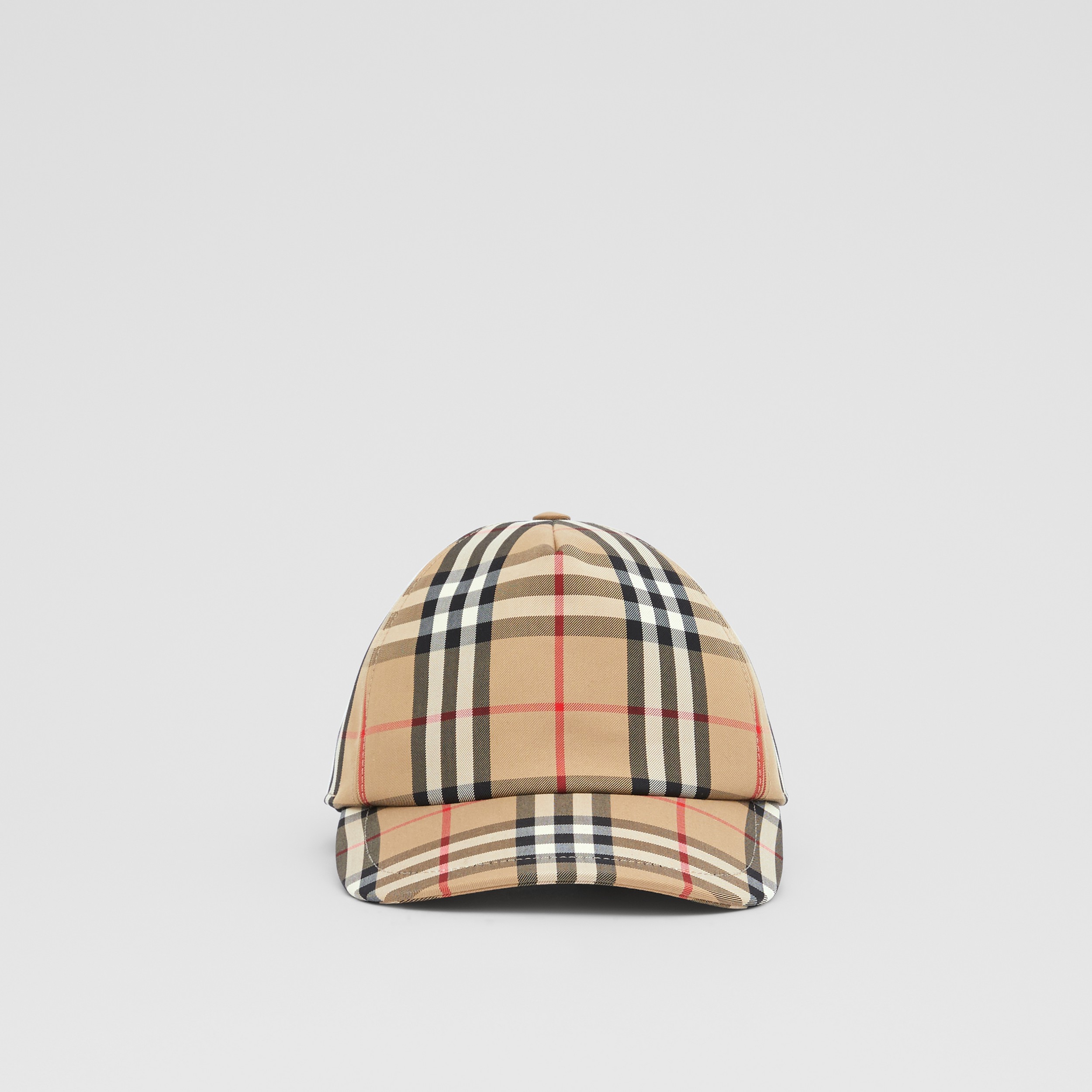 2023年レディースファッション福袋特集帽子Logo Appliqué Vintage Check Cap in Archive Beige | Burberry