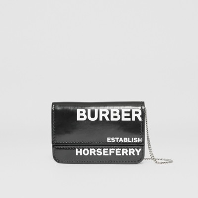 Horseferry Print Card Case with Chain 