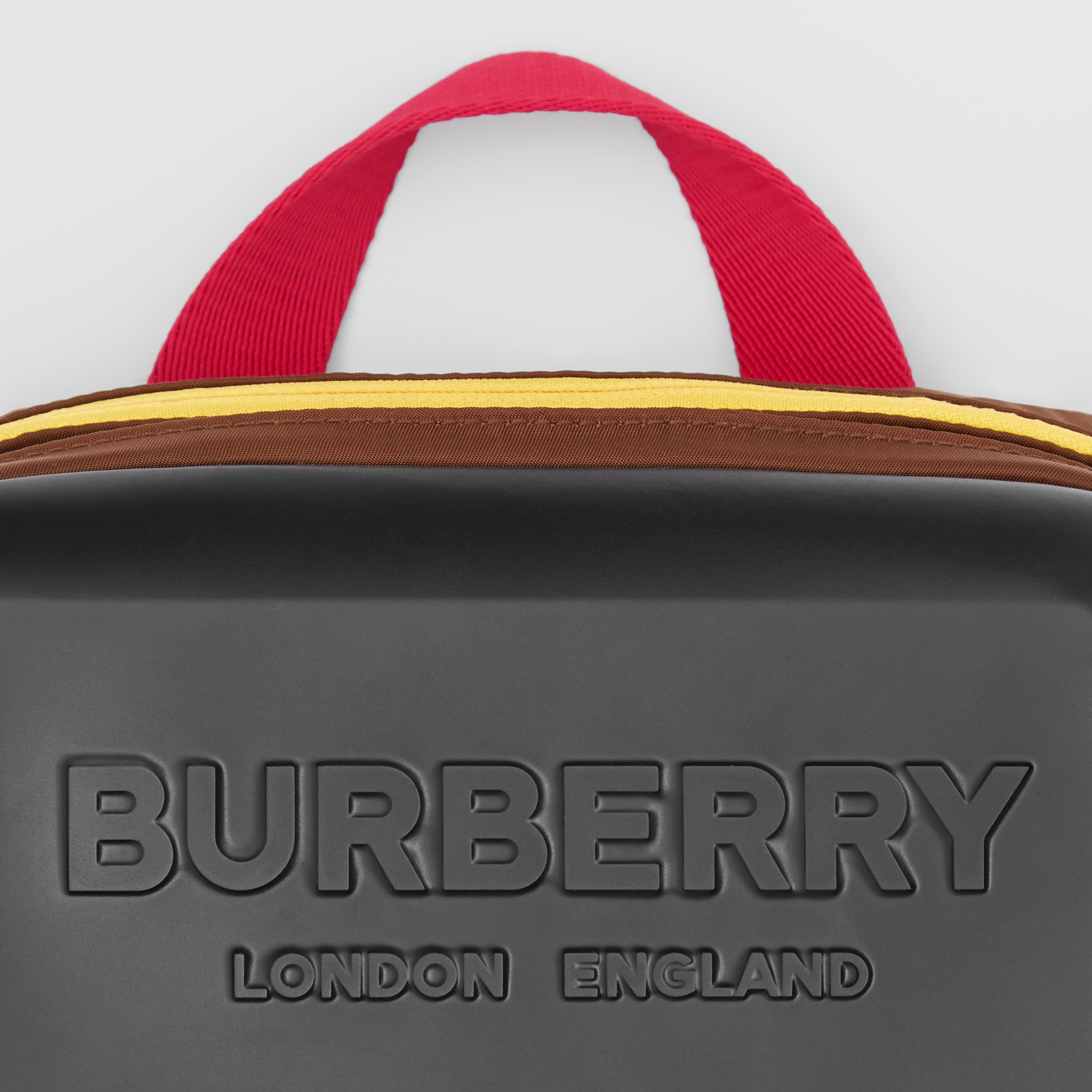 Logo Embossed Panel Nylon Bum Bag in Black - Men | Burberry United States