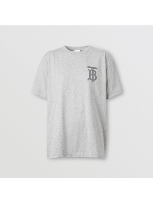 BURBERRY MONOGRAM MOTIF COTTON OVERSIZED T-SHIRT