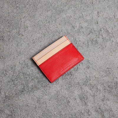 burberry two tone leather card case