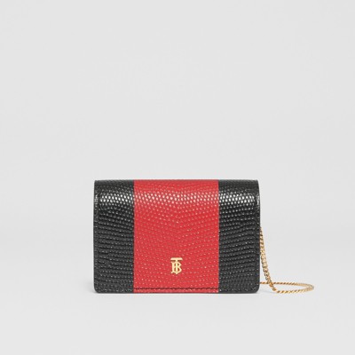 burberry embossed leather wallet with detachable strap