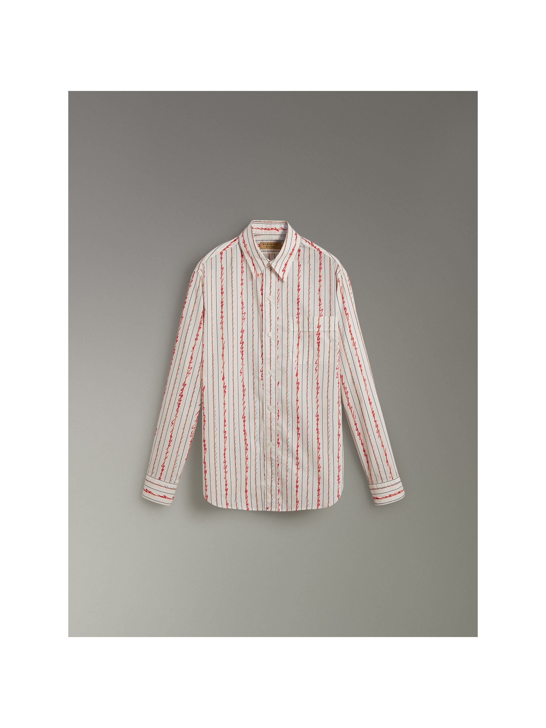 涂鸦条纹棉质衬衫 产品图片31