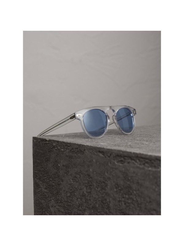 burberry keyhole round frame sunglasses