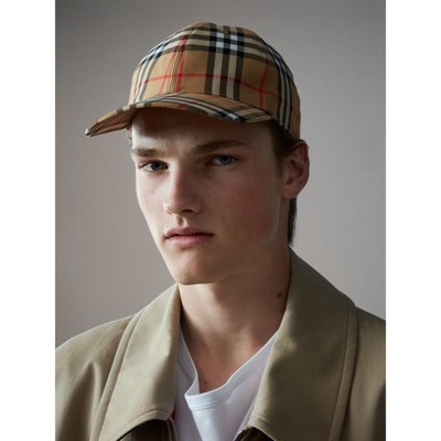 burberry check cap