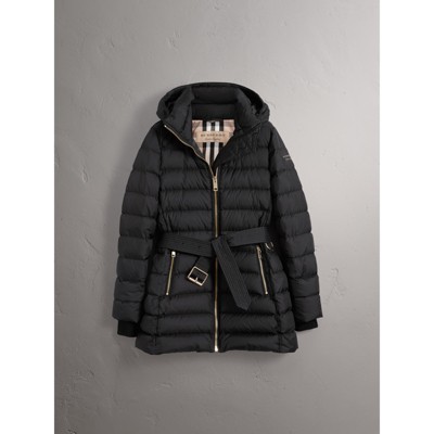 burberry black puffer coat