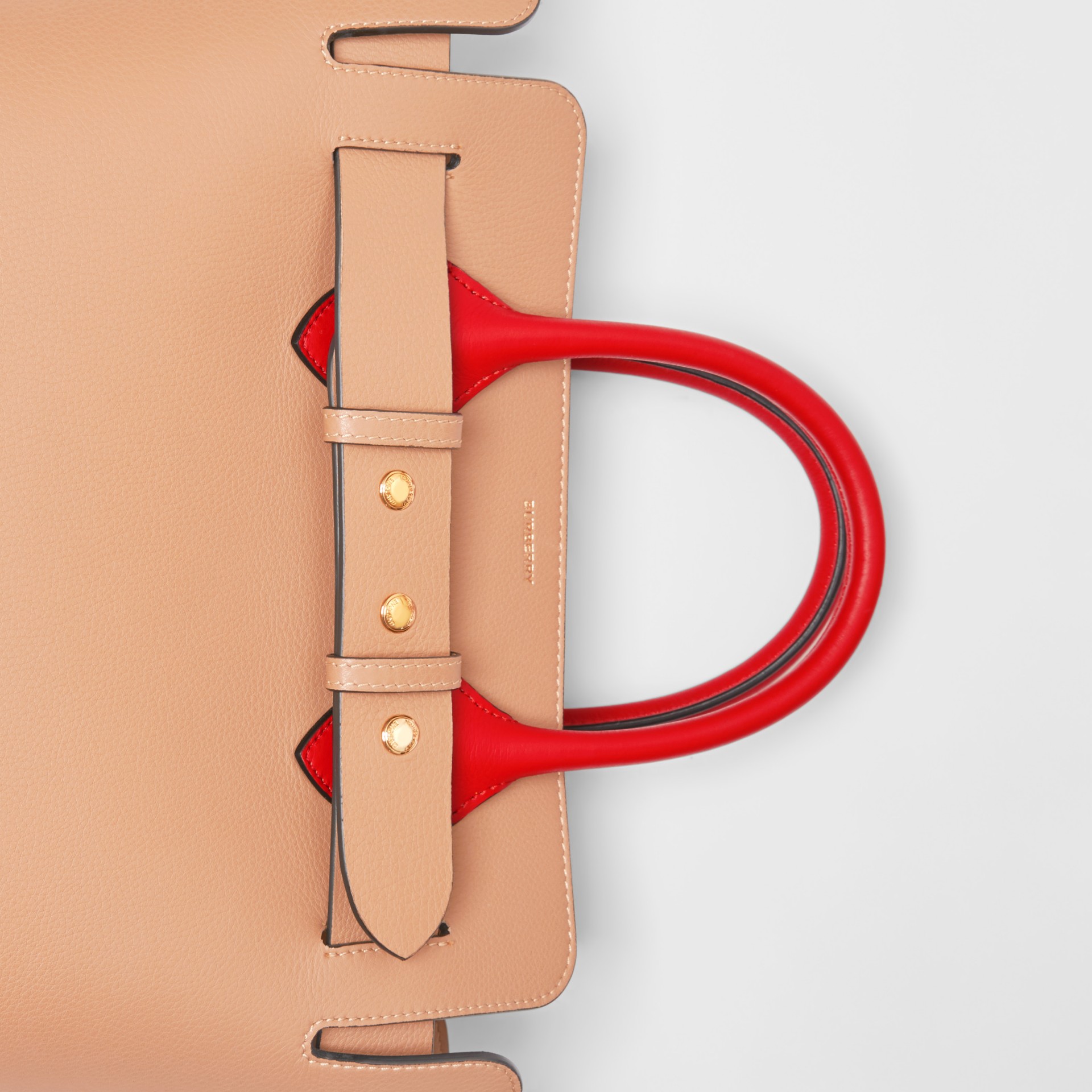 leather tri ferg small shoulder bag with web strap