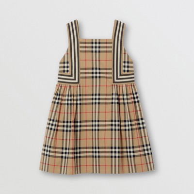 Vintage Check Cotton Dress in Archive 