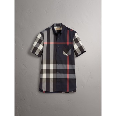 burberry short sleeve dress shirt