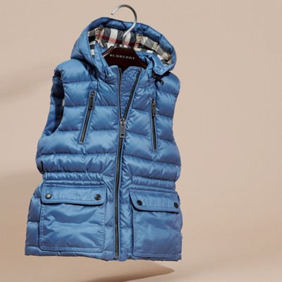 burberry vest blue