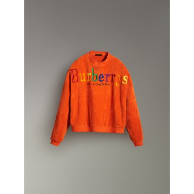 burberry sweater orange