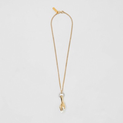 Resin Pearl Gold-plated Chain Necklace 