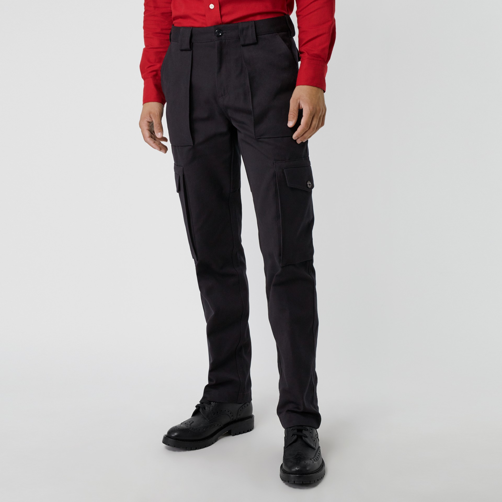 cotton cargo trousers