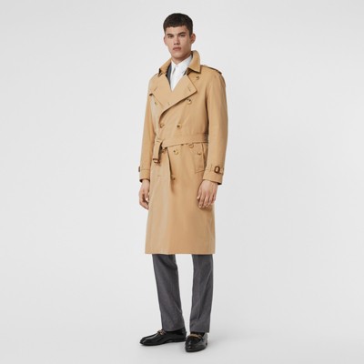 The Long Kensington Heritage Trench Coat in Honey - Men | Burberry United States