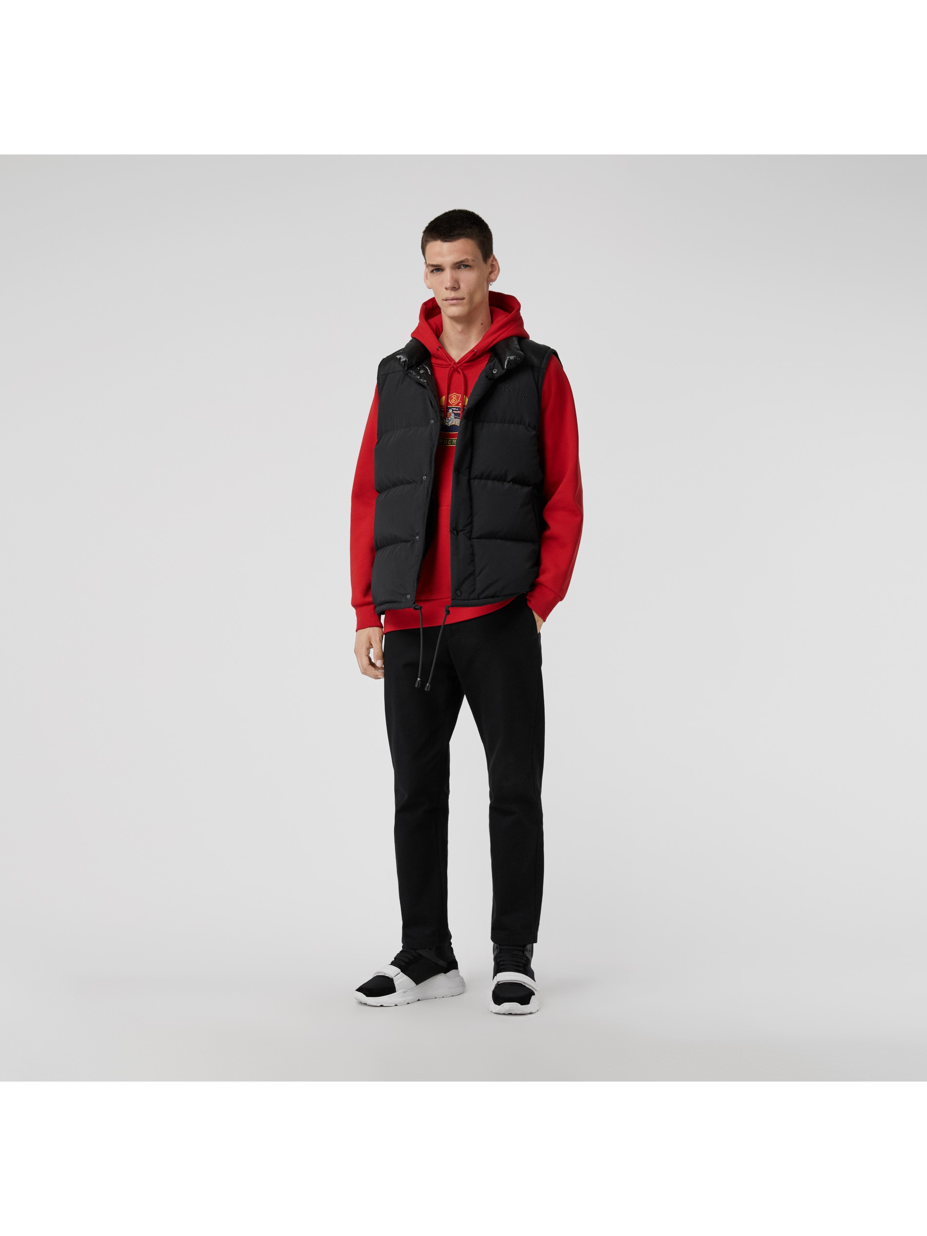 bright red embroidered archive logo jersey hoodie image41