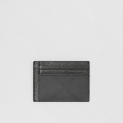 Leather Card Case in Dark Charcoal 
