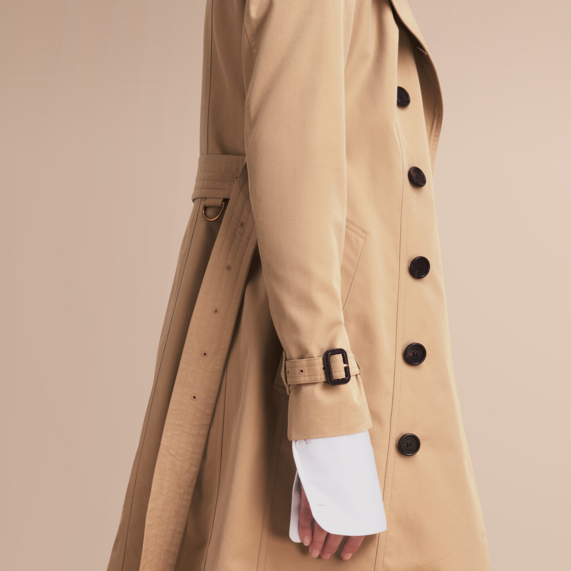 Trench Coat With Warm Liner Fitfabfunmom The Kensington Mid Length Heritage Trench Coat Honey Gallery Image 4