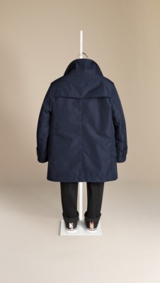 海军蓝 功能性保暖卡班大衣 - 图 2