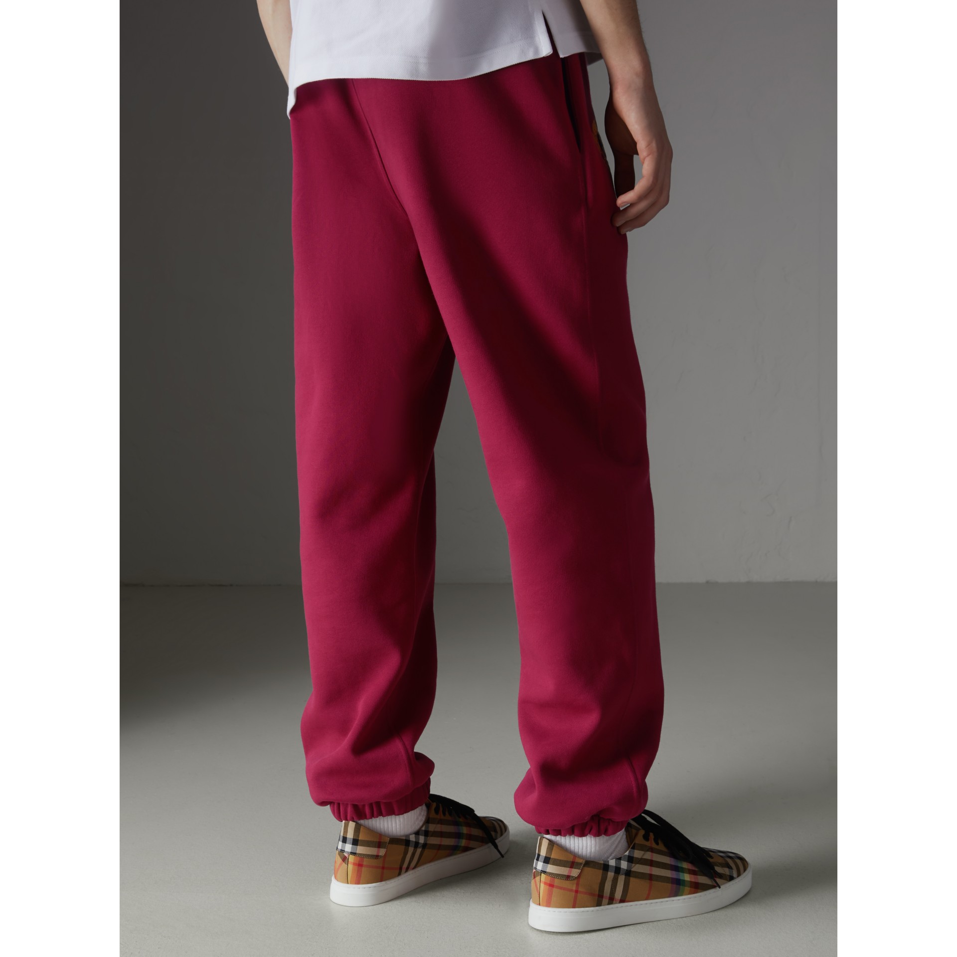 Archive Logo Jersey Sweatpants in Light Burgundy | Burberry United States