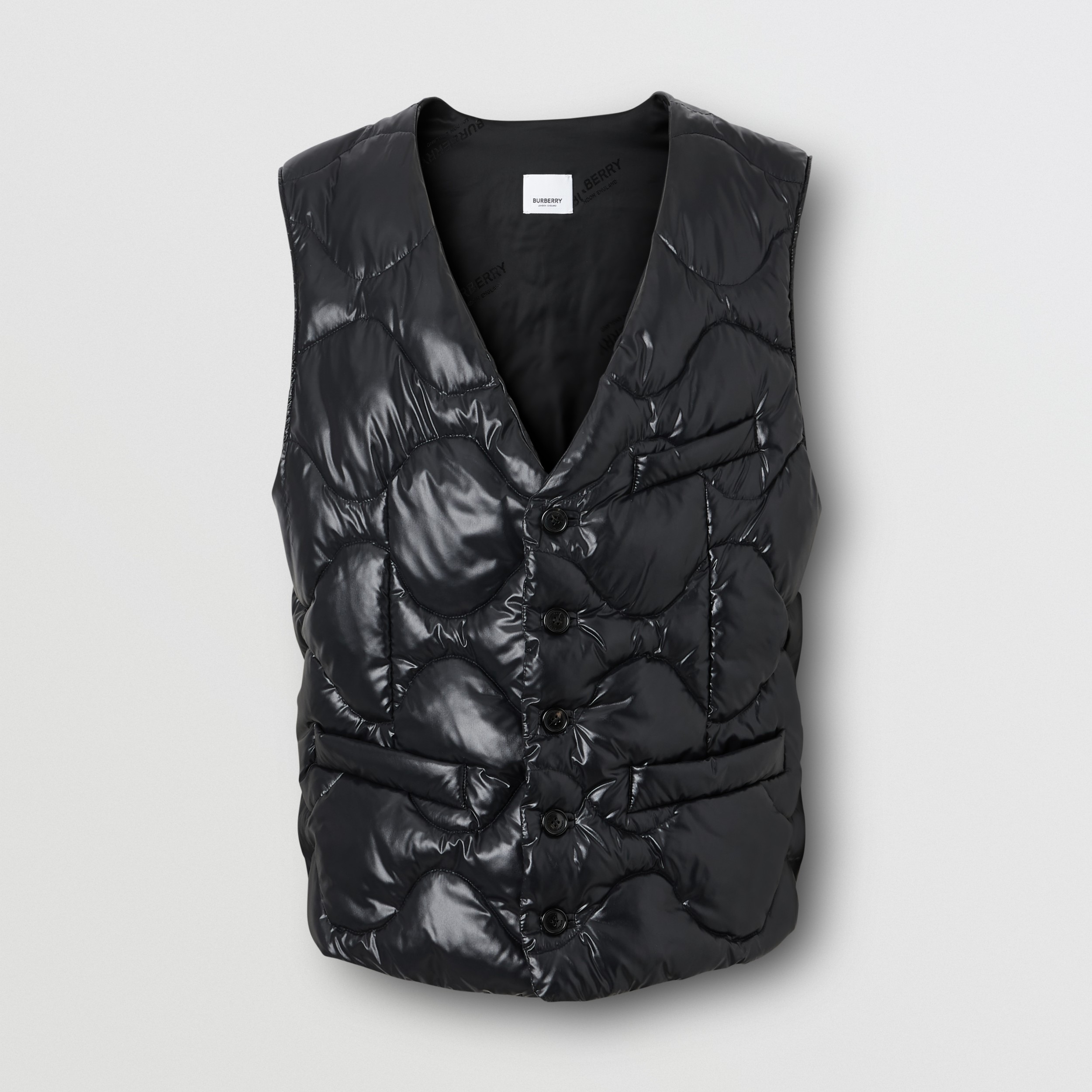 Nylon Puffer Waistcoat in Black - Men | Burberry United States