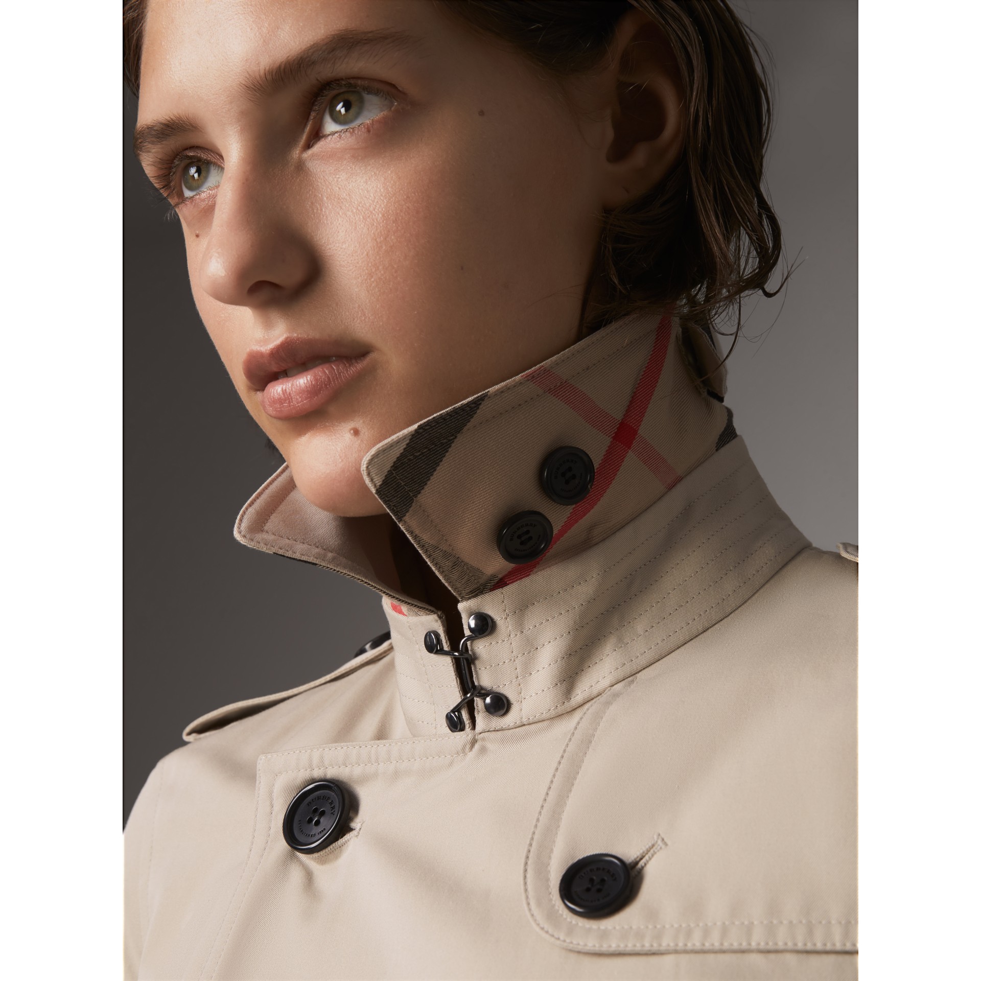 The Kensington Extralong Trench Coat in Stone Women Burberry