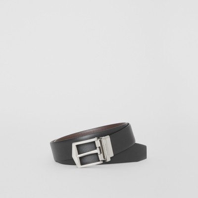 Reversible London Leather Belt in Black/chocolate - Men | Burberry ...
