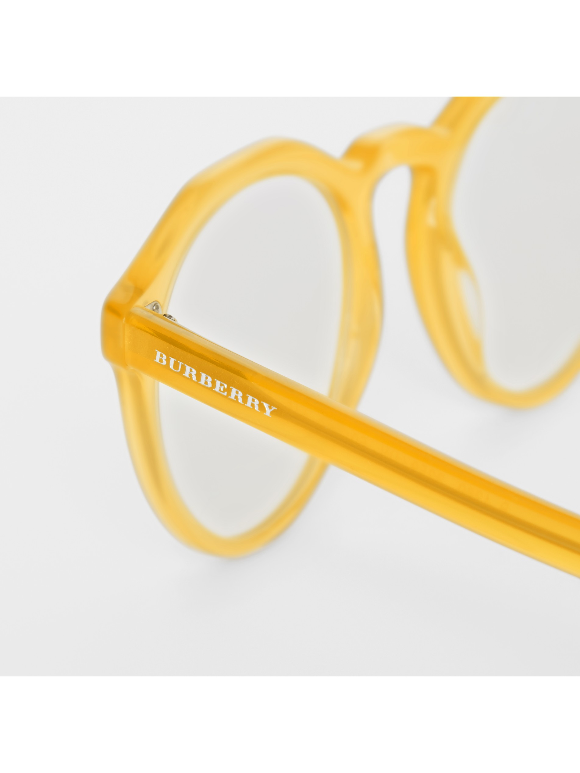 赭石黄 锁孔圆弧框光学镜框 产品图片11