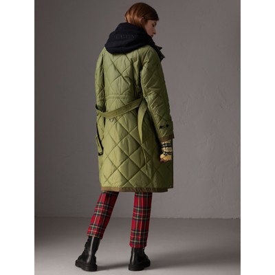 diamond quilted coat burberry