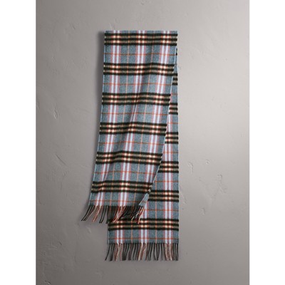 light blue burberry scarf