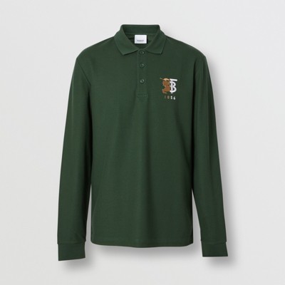 burberry polo green