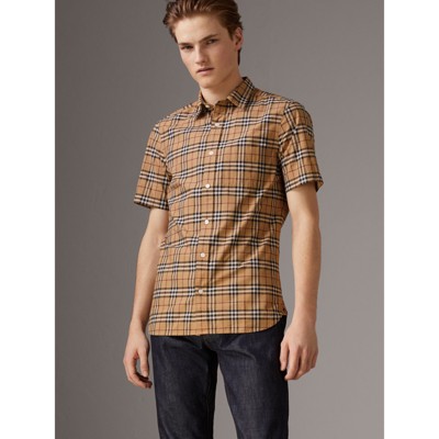 short sleeve burberry shirt