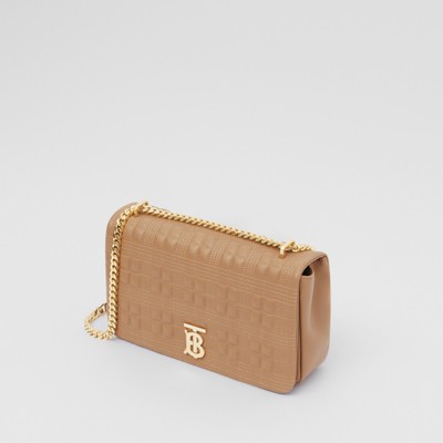 Medium Quilted Lambskin Lola Bag in Camel/light Gold - Women | Burberry® Official