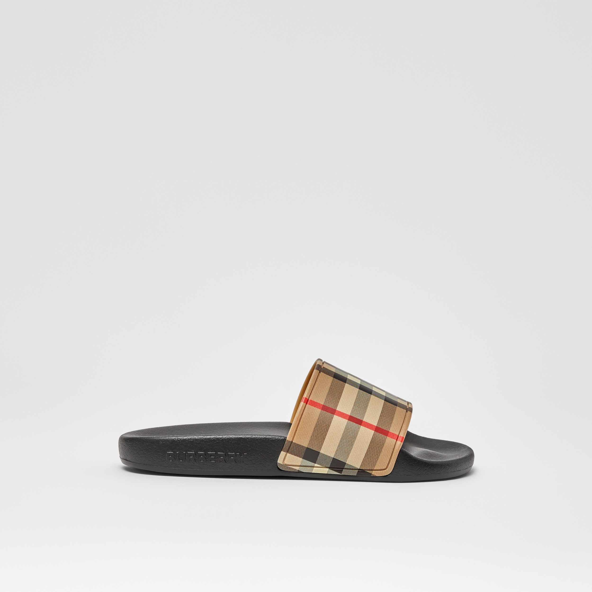 Vintage Check Slides in Archive Beige | Burberry® Official - 4