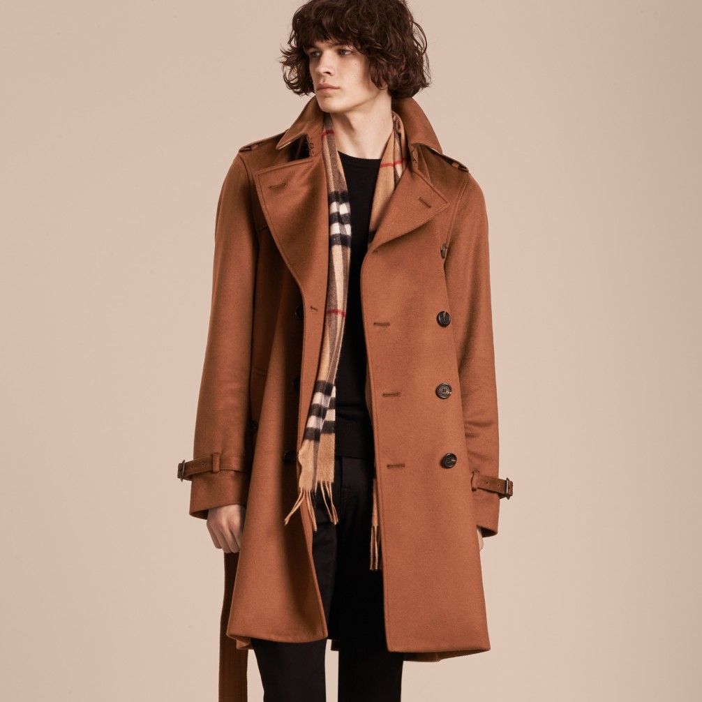 焦茶棕 羊绒 trench 风衣 产品图片61