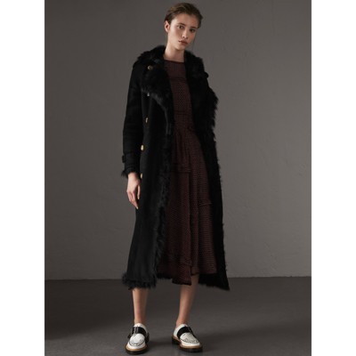 womens black burberry trench coat