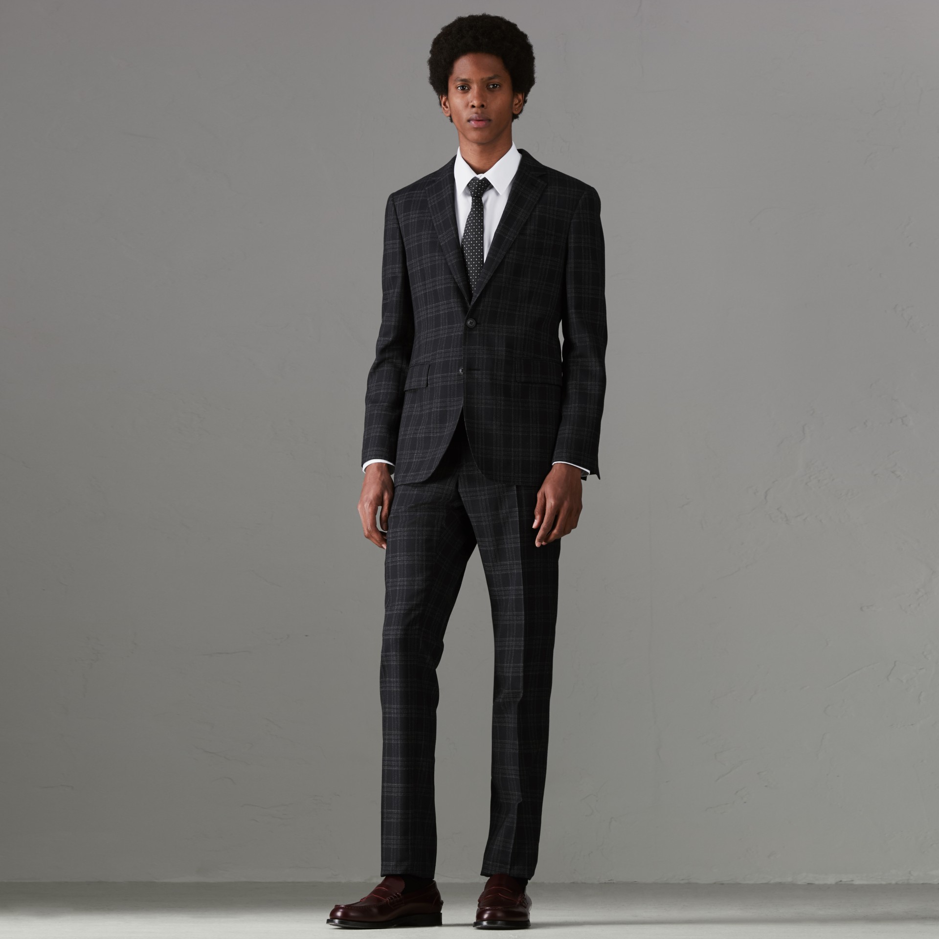 BURBERRY Soho Fit Check Wool Suit,80013631