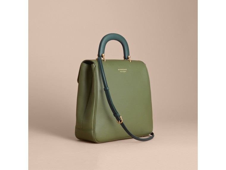 The Large DK88 Top Handle Bag Moss Green | Burberry