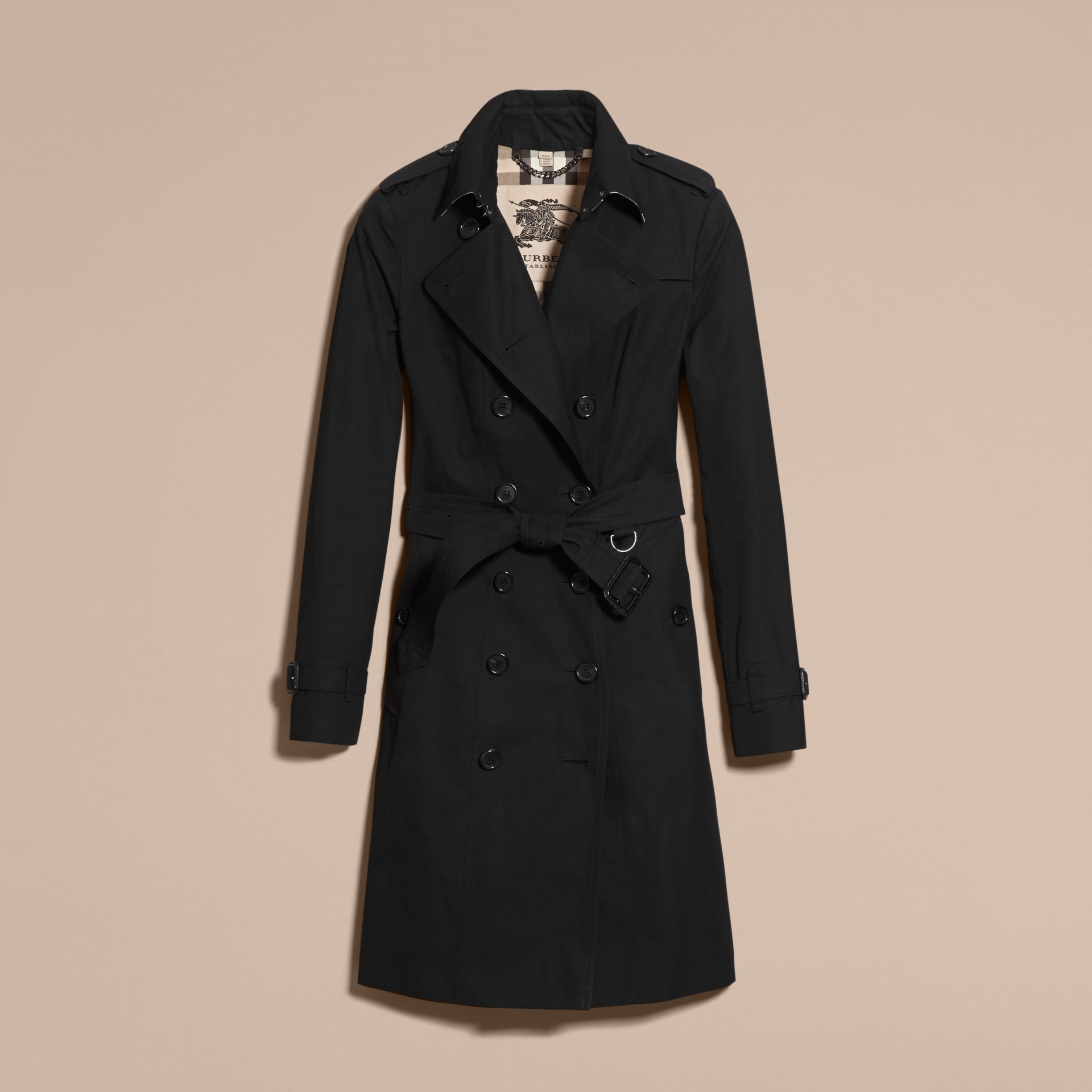 The Sandringham Extra Long Heritage Trench Coat Black Burberry 5929