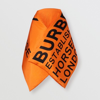 burberry scarf orange