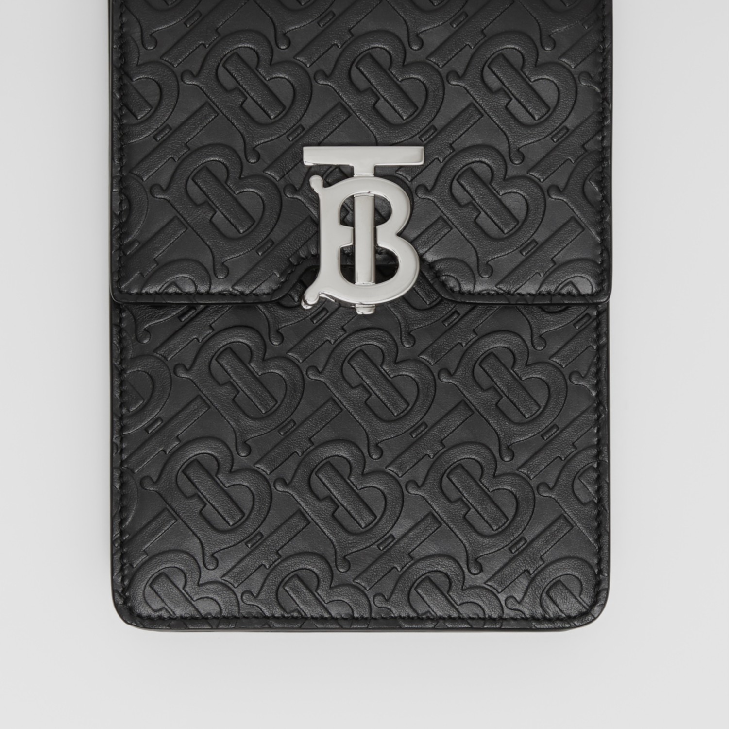 Monogram Leather Robin Bag in Black - Men | Burberry® Official