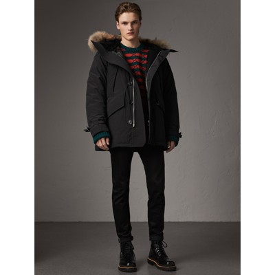 burberry parka mens