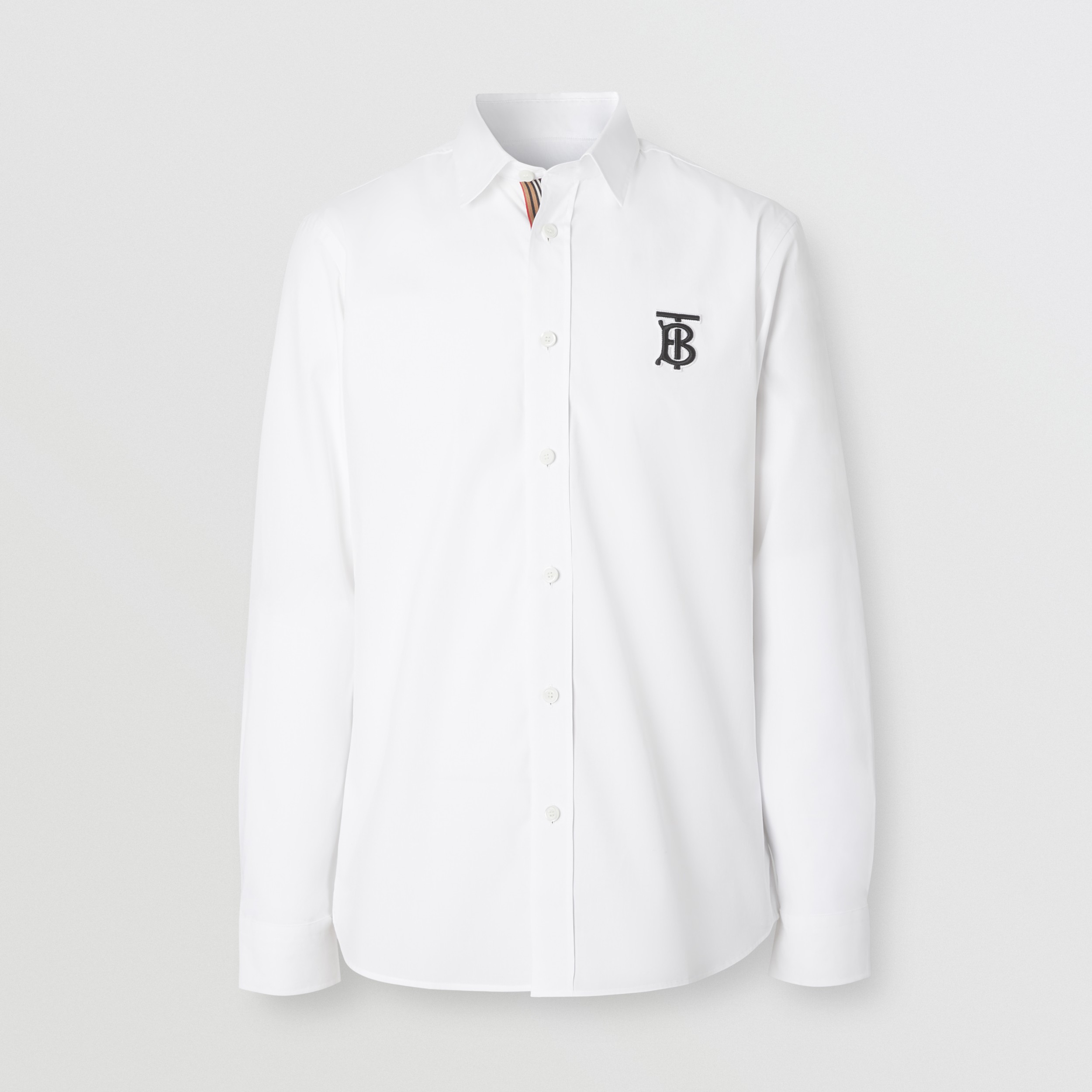 monogram collar shirt