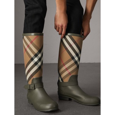 burberry rain boots mens green Online 